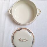 HBCM Pauline model orange and black soup tureen