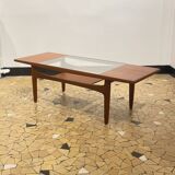 Table basse Gplan teck & verre