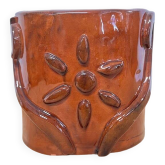 Vase en terre cuite vernissé