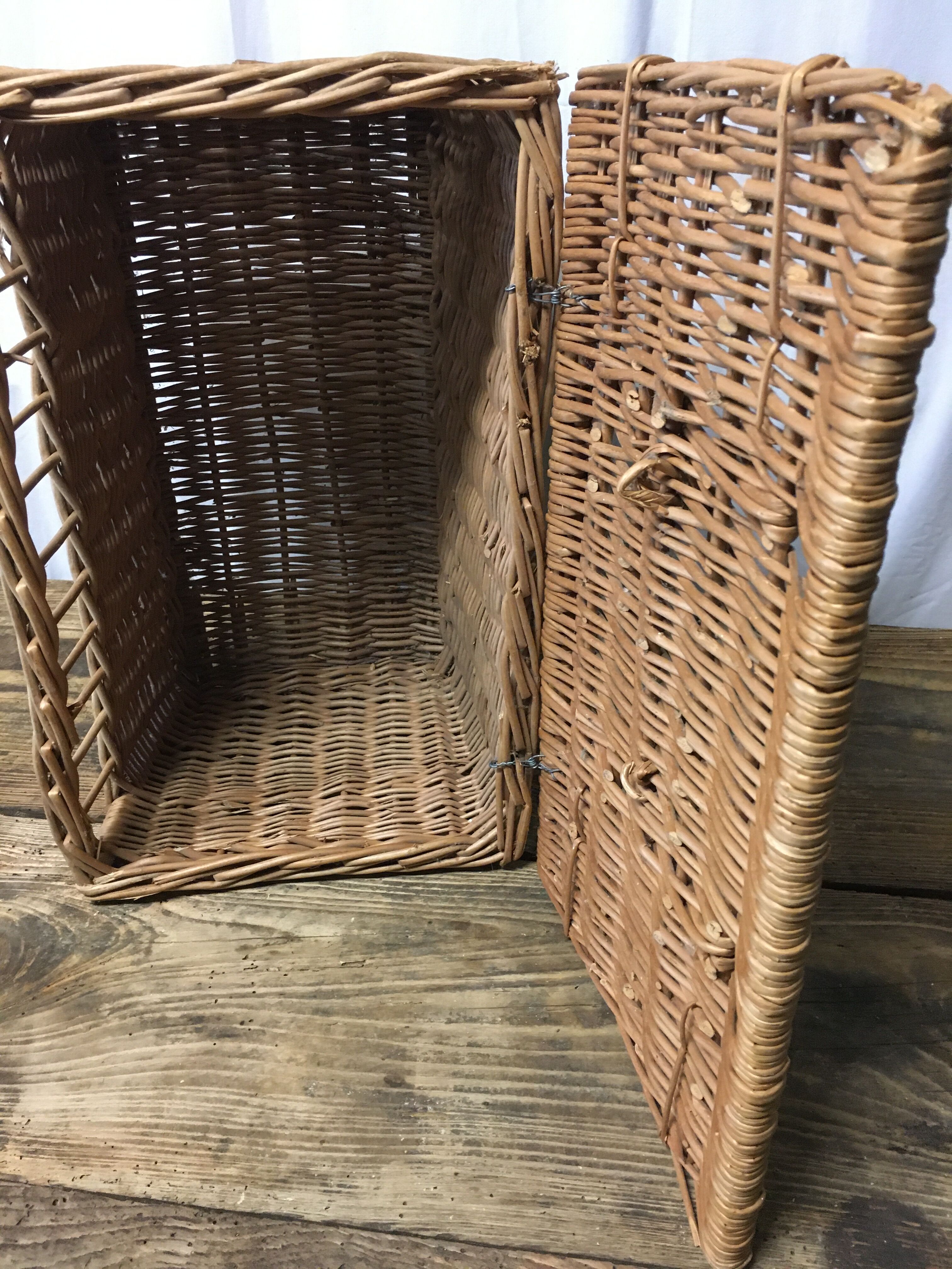 Vintage wicker basket