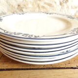 8 flat plates Salins model Saussure A.B - Iron Earth