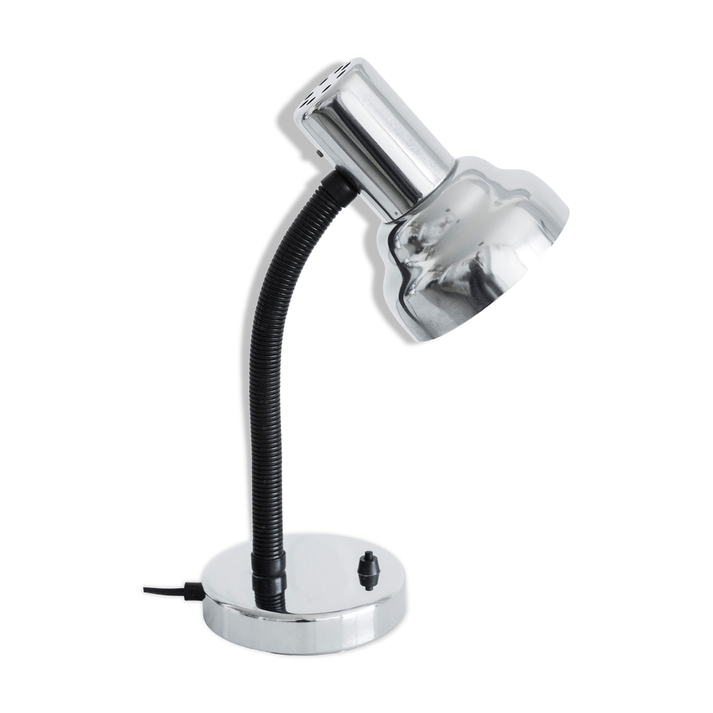 Lampe de bureau chrome vintage années 70