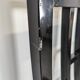 Set of 6 black lacquered Japonese-style chairs.