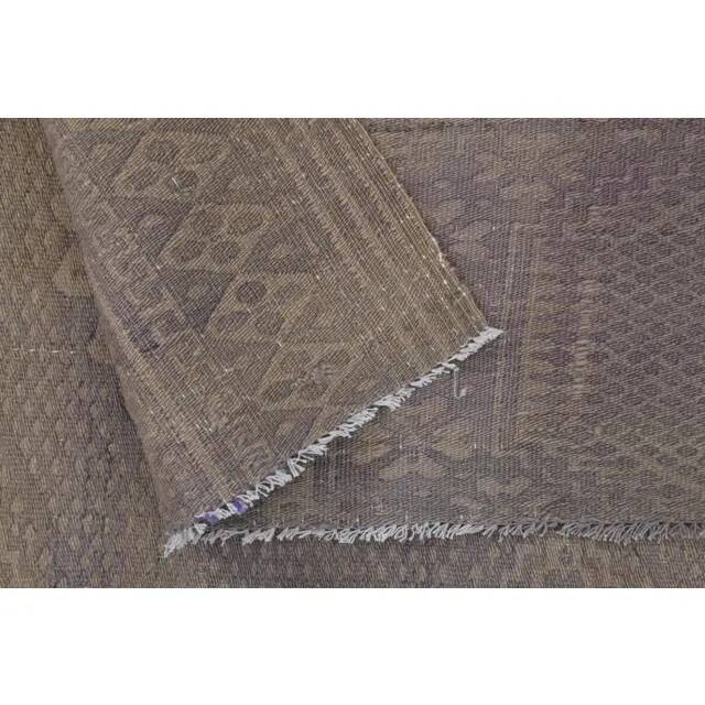 1970s Vintage Turkish Oushak Handmade Wool Cotton Purple Area Rug 168x268