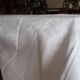 Art Deco damassed tablecloth and monogram 270 x 155