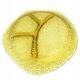 Modernist appetiser platter, yellow glass, designed by J. S. Drost, Poland, 1970s