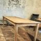 Solid oak farmhouse table "brut" 247x89, top "chocolate oak"