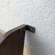 Art Deco walnut wall shelf 1930