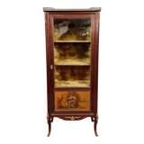 Louis XV style display cabinet stamped in mahogany and Martin varnish circa 1860