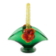 Green Murano glass basket/trinket dish