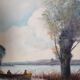 Landscape table after Camille Corot