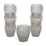 Seven brandy glasses
