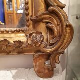 large mirror gilded fireplace eighteenth style