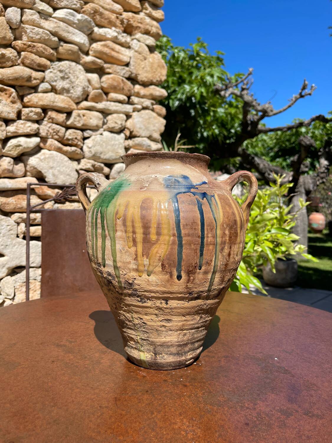 Terracotta pot jar