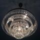 Chandelier cascading crystal and bronze tassels