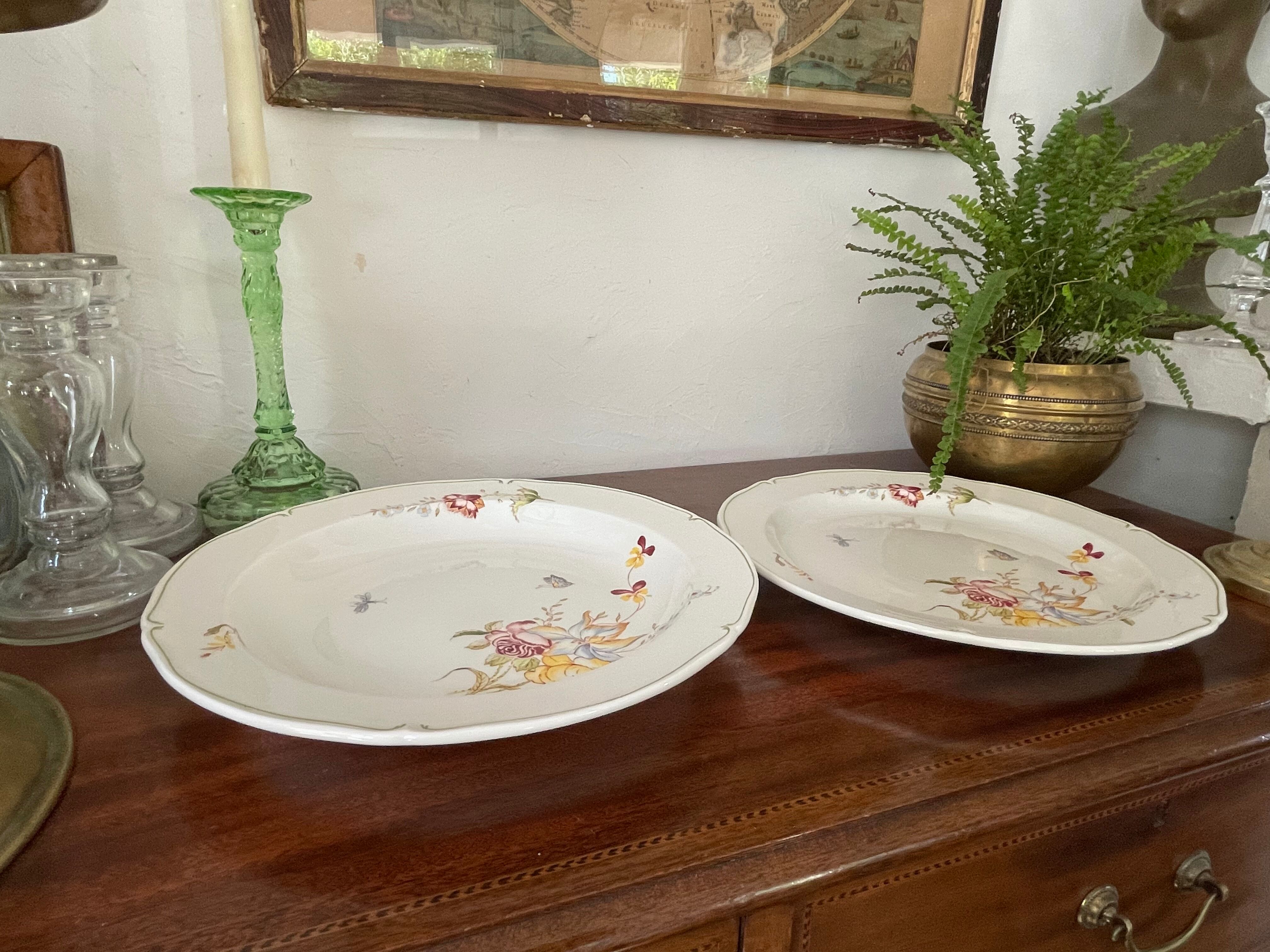 Two ceramic dishes from Gien model Montpellier