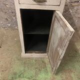 Old bedside painted oak 1920