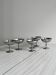 6 stainless steel footed bowls, Letang Remy style