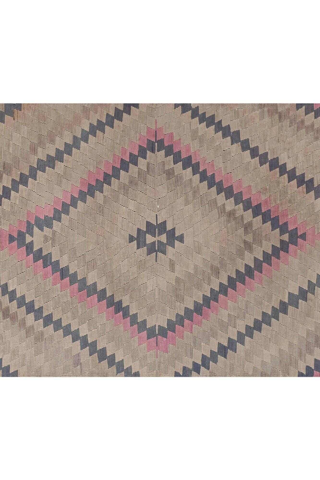 Vintage Turkish kilim, handwoven, 150x350 cm.