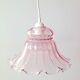 Pink glass pendant lamp