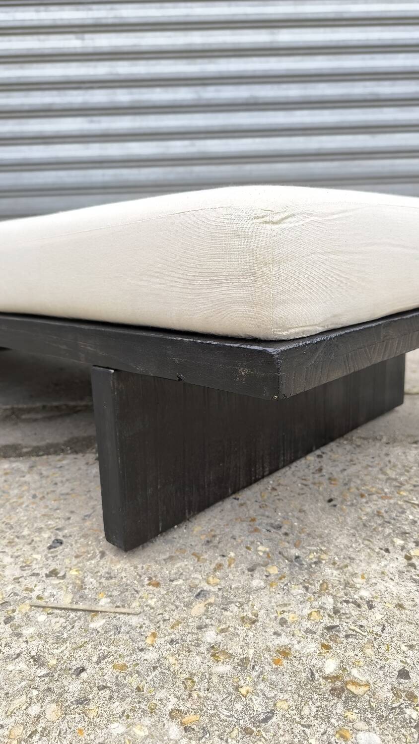 Minimalist Japandi bench, Netherlands, 1970