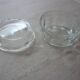 Beurrier ou sucrier en verre art déco vintage