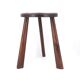 Wooden tripod stool, saber legs, popular art from the 50s