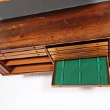 Arne Vodder pour Sibast Combinaison de deux buffets suspendus Palissandre années 60 – A