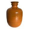 Vase XXXL en céramique orange design italien 1970