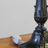 Vintage 1920s Danish table lamp in the style of Just Andersen Diskometal design
