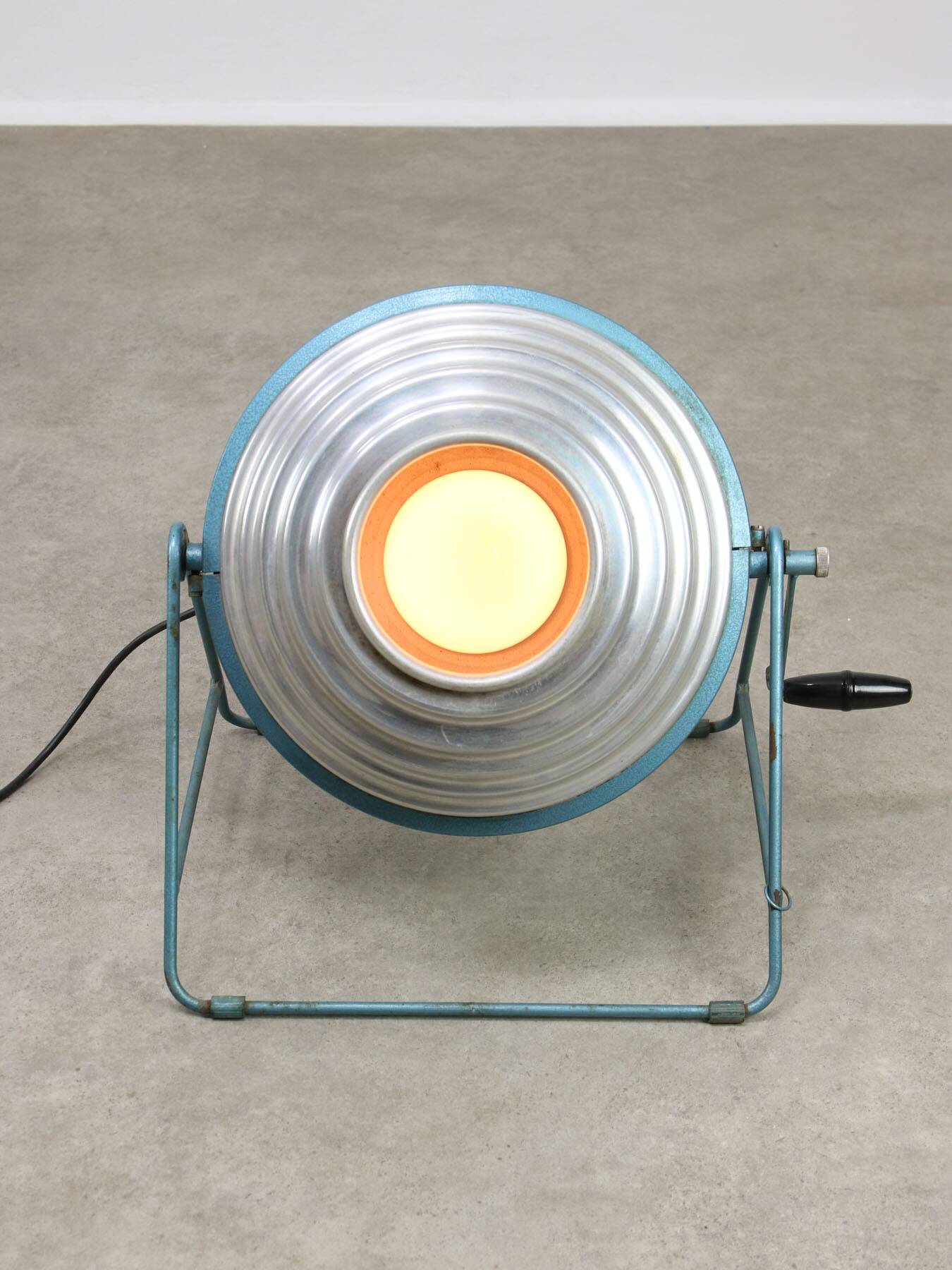 Mid-Century Italian Floor Reflector Lamp in Aluminium