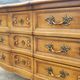 Louis XV style crossbow chest of drawers 3 drawers in walnut