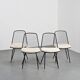 Set of four chairs by Jean-Louis Bonnant, circa 1955