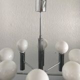 Mid-century German spatial chandelier by Hustadt Leuchten, 1960s.