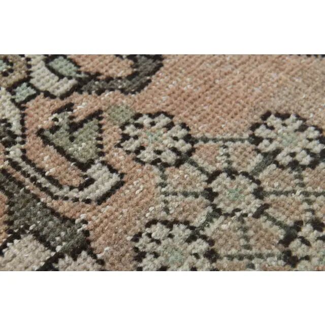 1970s Vintage Persian Handmade Wool Orange Area Rug 298x370
