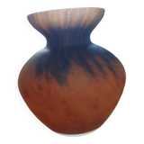 Marmorean vase in glass paste