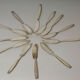 Menagere boulenger art deco metal argente with its 36-pieces screen