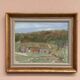 Oil on Panel “Landscape with a Hut” by Carl Einar, Vintage & Framed 38.5×32cm