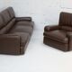 3-seater sofa and leather armchair, Steiner, France, circa 1970