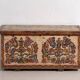 Antique hand-painted folk-style trunk (c.1880) #14