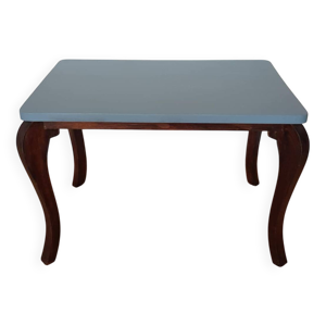 table basse art déco - bois brut