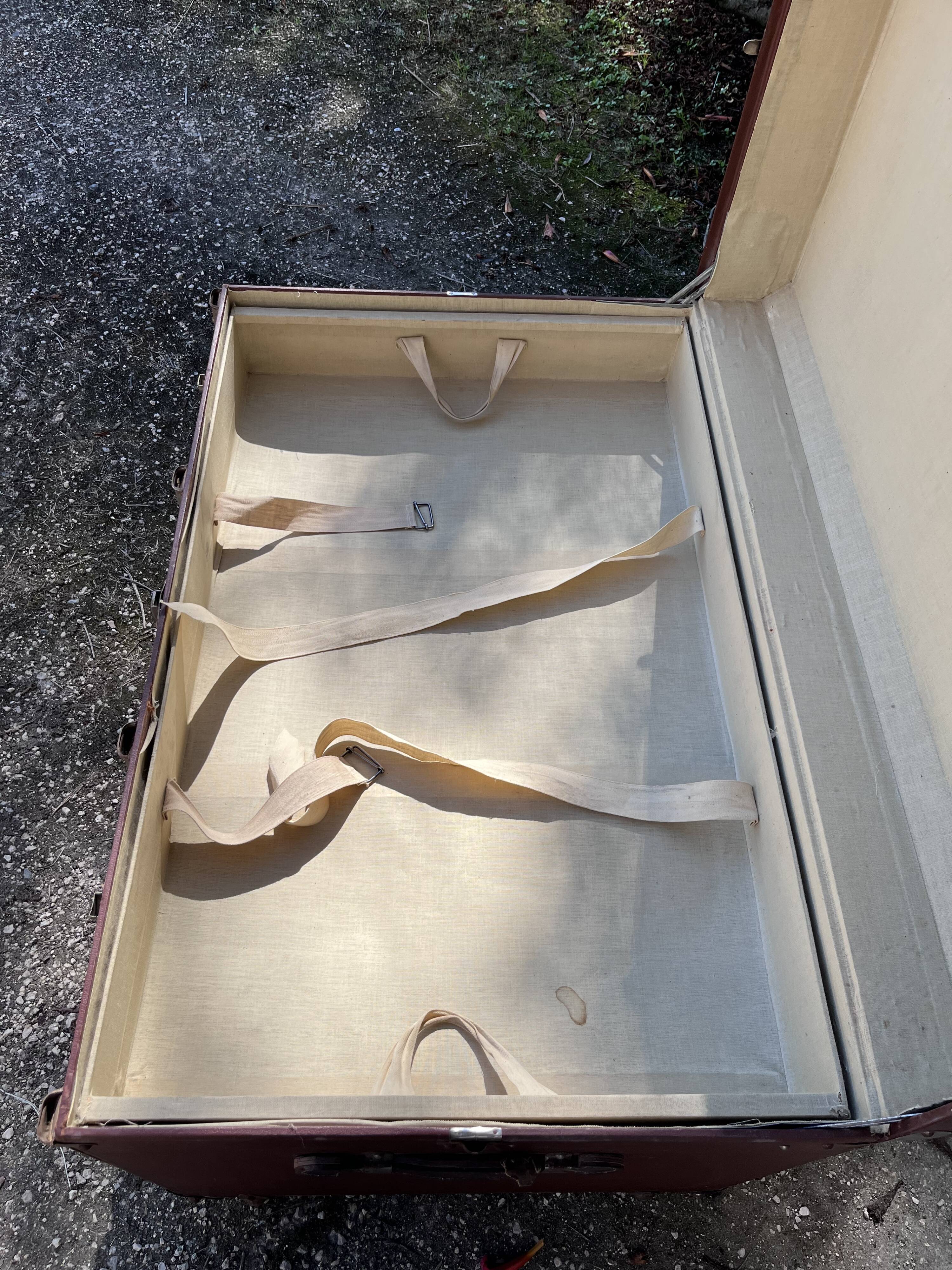 Antique travel trunk
