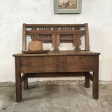 Banc ancien en châtaignier