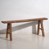 Banc ancien en bois massif (c.1870) #20
