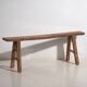 Antique solid wood bench (c.1870) #20