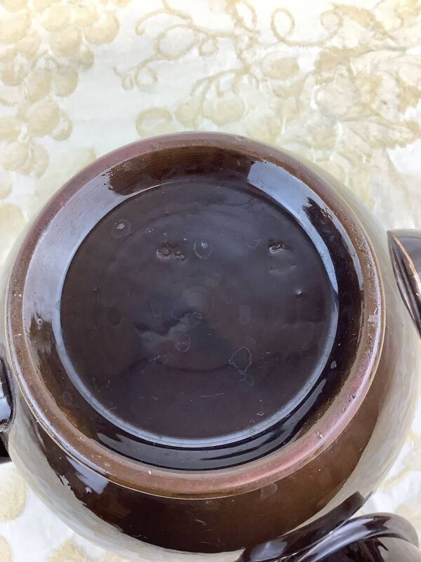 Théière ancienne Sarreguemines France