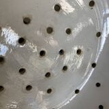 Country plate in ivory earthenware from Sarreguemines, serving dish 1900