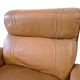 Vintage cognac leather armchair / single seater armchair / armchair