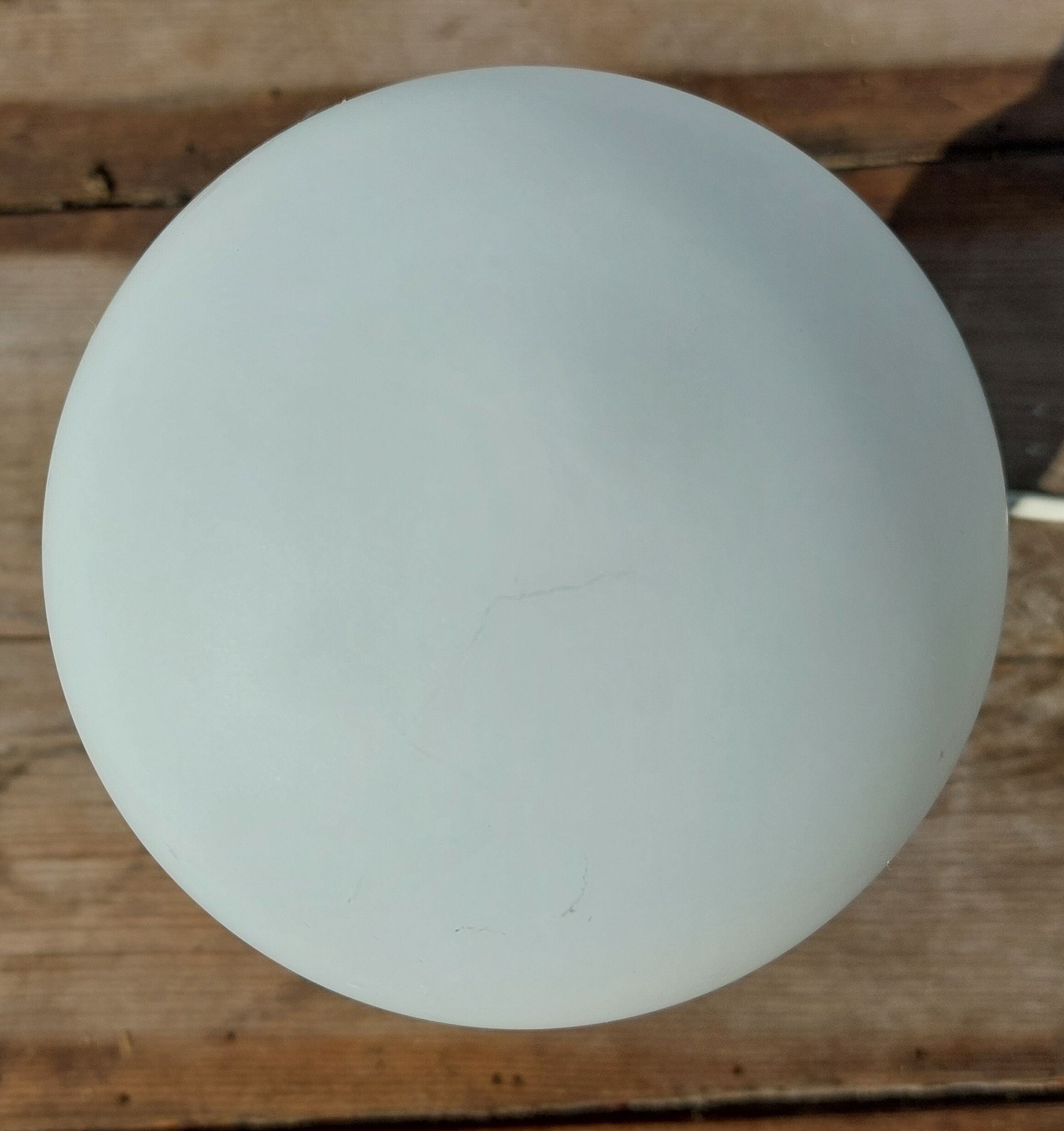 Yellow wooden lamp 70s