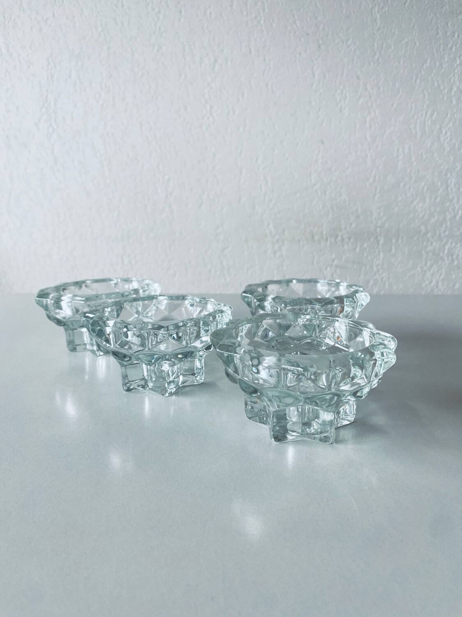 Bougeoir étoilé en cristal